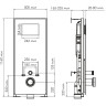 Система инсталляции для унитазов WASSERKRAFT ABENS 20TLT.010.ME.WH.BN01