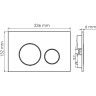 Система инсталляции для унитазов WASSERKRAFT ABENS 20TLT.010.ME.WH.MB02