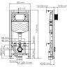 Система инсталляции для унитазов WASSERKRAFT ALLER 10TLT.010.ME.MG02
