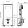 Система инсталляции для унитазов WASSERKRAFT GLAN 66TLT.010.ME.WH.MB04