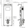 Система инсталляции для унитазов WASSERKRAFT SALM 27TLT.010.ME.BL.MG01