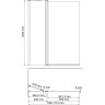 Стеклянная шторка на ванну WASSERKRAFT BERKEL 48P02-110 FIXED